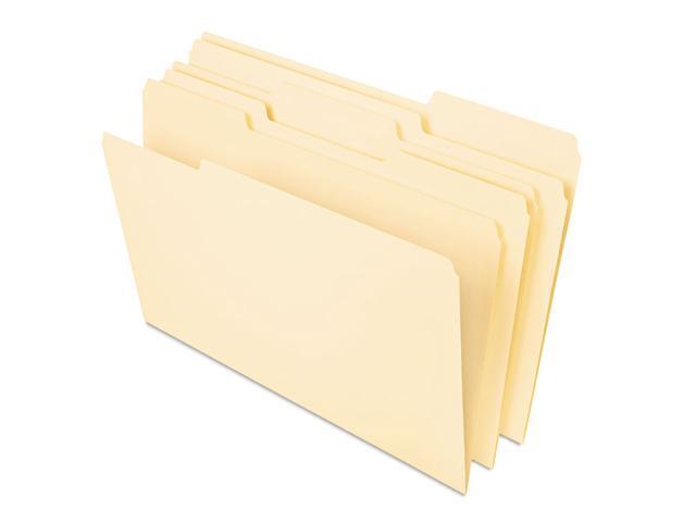 UNIVERSAL Heavyweight File Folders 1/3 Cut One-Ply Top Tab Letter Assorted 50/Pack 16466
