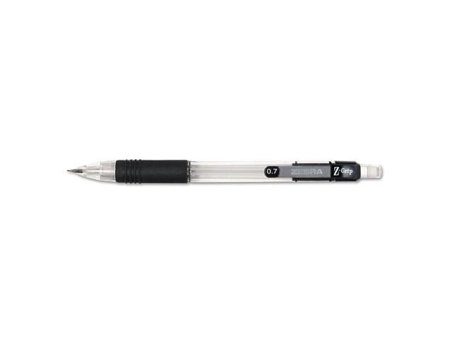 ZEBRA PEN CORP. Z-Grip Mechanical Pencil HB 0.7 mm Clear Barrel 24/Pack 15241