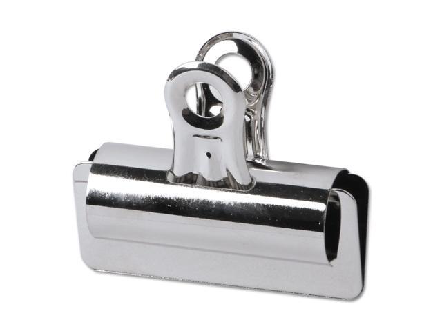 Universal Bulldog Clips Steel 1/2' Capacity 2 1/4' Wide Nickel-Plated 36/Pack 31264