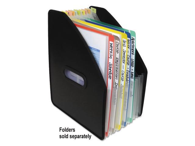 C-Line Vertical Expanding File 13-Pocket 10' Expansion Letter Poly Black 58810