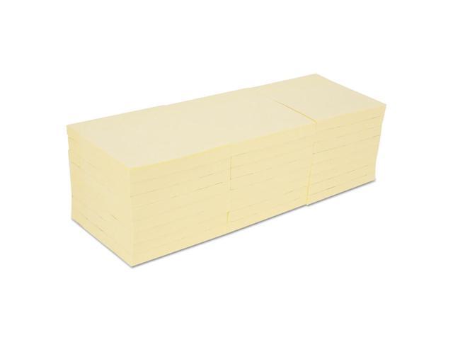 Universal Self-Stick Note Pads 3 x 3 Yellow 100-Sheet 18/Pack UNV35688