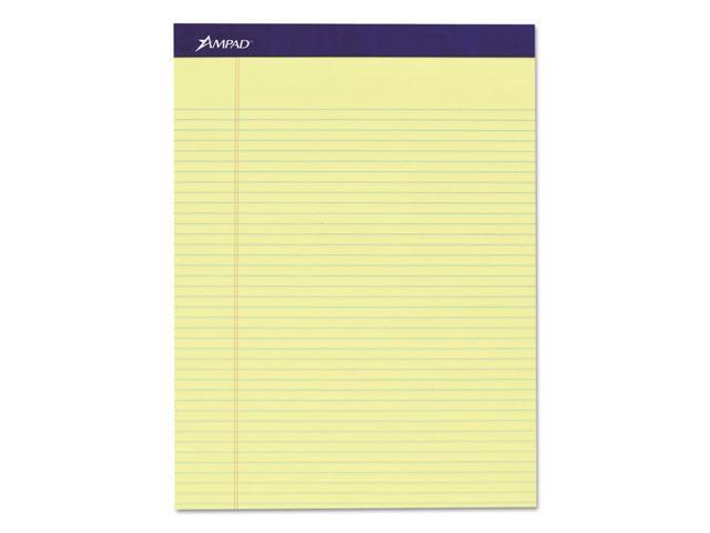 Ampad 20215 Mead Legal Ruled Pad, 8 1/2 X 11, Canary, 50 Sheets, 4 Pads/Pack