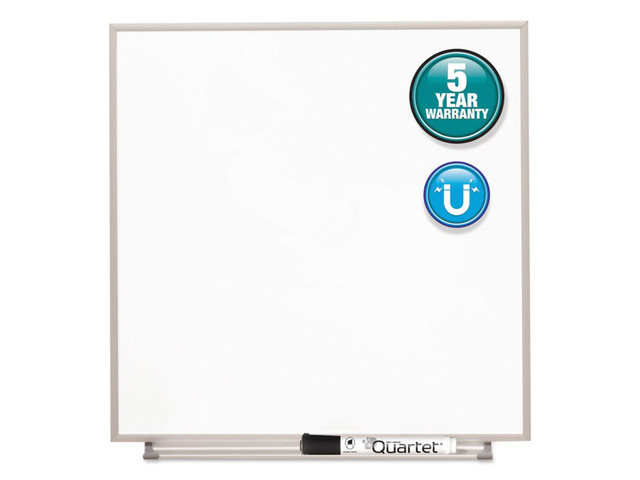 Quartet Matrix Magnetic Boards Painted Steel 16 x 16 White Aluminum Frame M1616