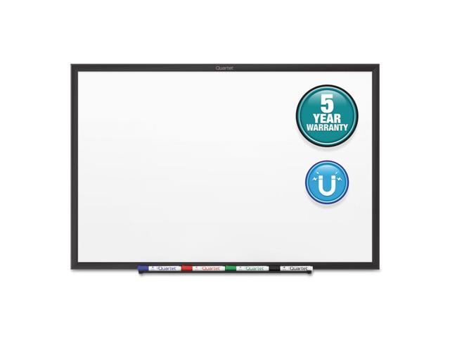 Quartet Classic Series Magnetic Whiteboard 24 x 18 Black Aluminum Frame SM531B