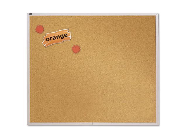 Quartet ECKA406 4' x 6' Natural Cork Bulletin Board