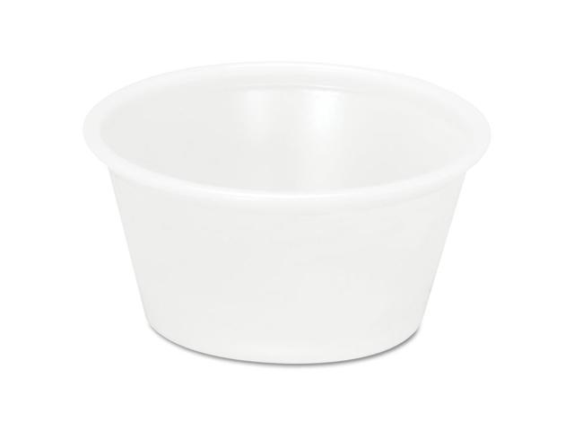 Pactiv Plastic Soufflé/Portion Cups 2oz Translucent 200/Bag 12 Bags/Carton YS200