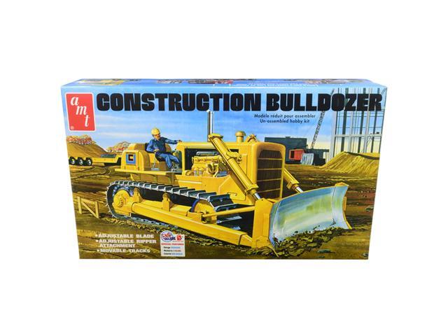 construction bulldozer plastic model kit,, paint and glue required