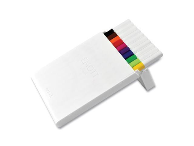 Uni-ball EMOTT Porous Point Pens Fine 0.4 mm Assorted Ink 5 Pack 24828