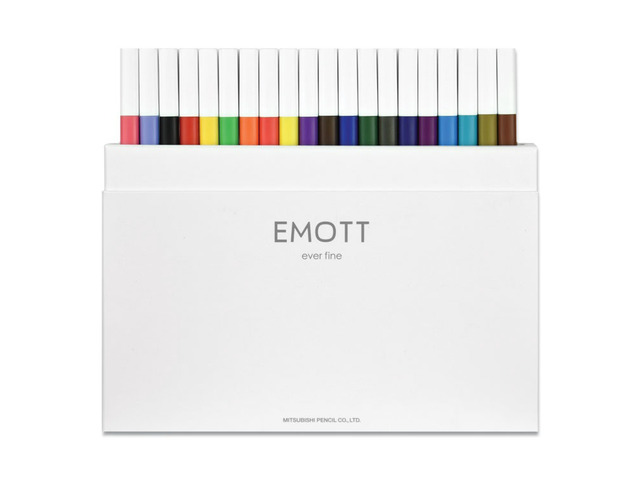 Uni-ball Duracell EMOTT Ever Fine Porous Point Pens 0.4 mm Assorted Ink 40/Pack