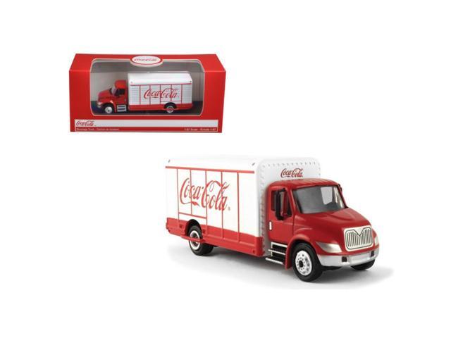 'Coca-Cola' Beverage Truck Red and White 1/87 Diecast Model by Motorcity Classics