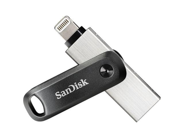 SanDisk - iXpand Flash Drive Go 256GB USB-A 3.0 to Apple Lightning for iPhone & iPad - Black / Silver - image 8