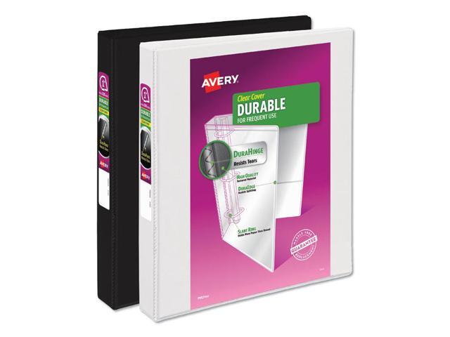 Avery Durable View Binder with DuraHinge and Slant Rings 2' White 4/Pack 17577