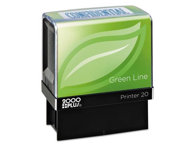 Cosco 2000plus Green Line Message Stamp, Void, 1 1/2 X 9/16, Blue 098373
