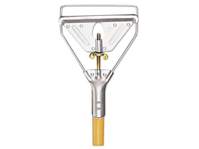 Boardwalk Screw Clamp Metal Head Wooden Mop Handle #20+ 1 1/8 dia x 63 Natural