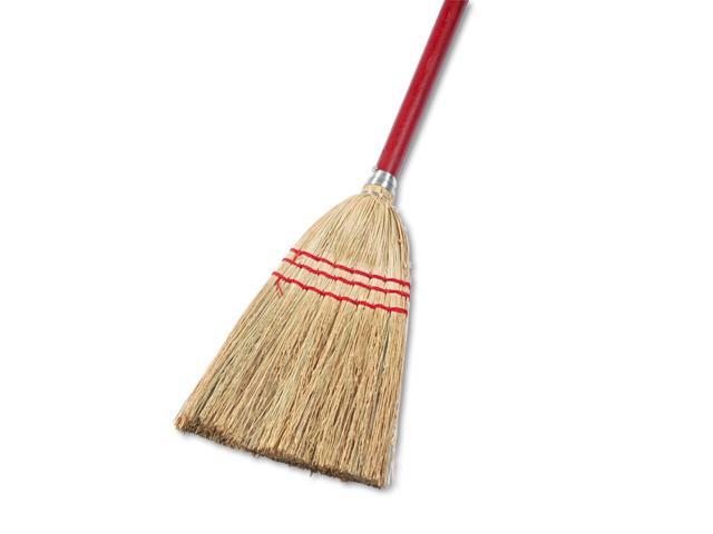 Boardwalk Lobby/Toy Broom Corn Fiber Bristles 39' Wood Handle Red/Yellow 12/Carton 951TCT