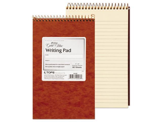 Ampad Gold Fibre Retro Wirebound Writing Pad College/Medium 5 x 8 Ivory 80 Sheets 20007