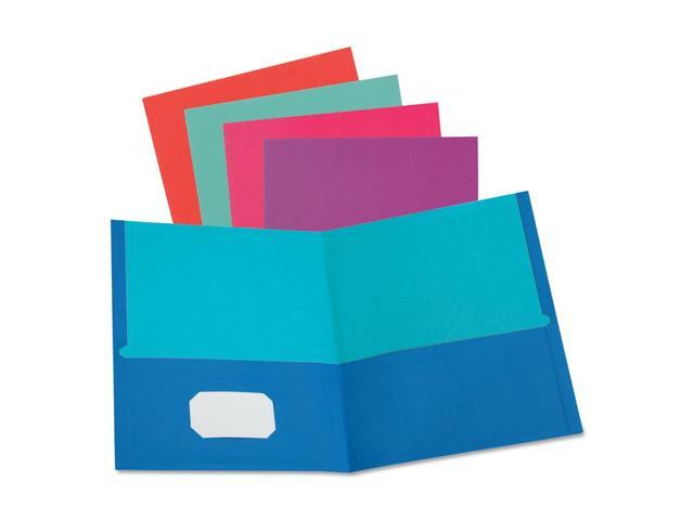 Tops 51274EE Twisted Twin Textured Pocket Folders, Assorted, 10/PK