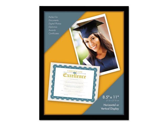 Universal Metal Photo Frame Aluminum 8 1/2 x 11 Black 76840