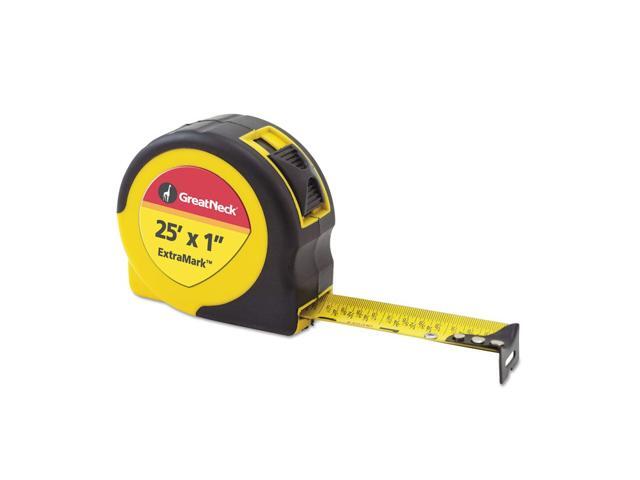 Great Neck ExtraMark Power Tape 5/8' x 12ft Steel Yellow/Black 95007