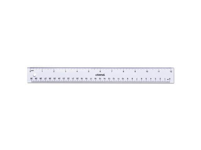 Universal Clear Plastic Ruler Standard/Metric 6' 59025