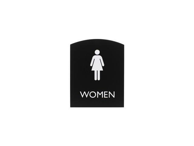 Lorell Sign, Women, 6-4/5'Wx8-1/2'Lx4/5'H, Black (LLR02674)