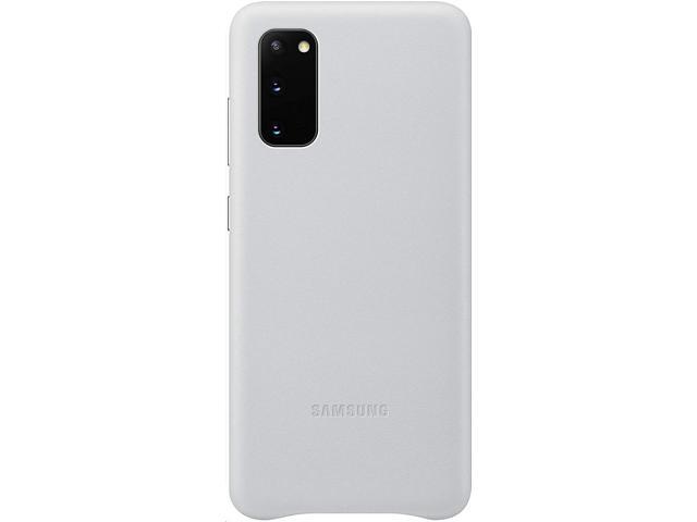 Samsung Genuine Leather Cover For Galaxy S20 Case S20 5G Silver EF-VG980LSEGUS