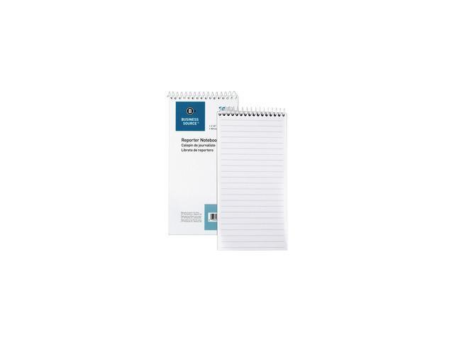 Business Source Reporter's Pocket Notebook Ruled Spiral 4'x8' 70 Shts WE 10972
