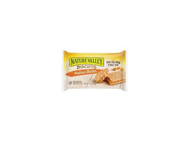 Nature Valley SN47878 Flavored Biscuits, Peanut Butter, Honey - Box - 1.35 oz. - 16 / Box