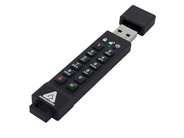 Apricorn 16GB Aegis Secure Key 3z USB 3.1 Flash Drive - 16 GB - USB 3.1 - 77 MB/s Read Speed - 72 MB/s Write Speed - 256-bit AES - TAA Compliant...