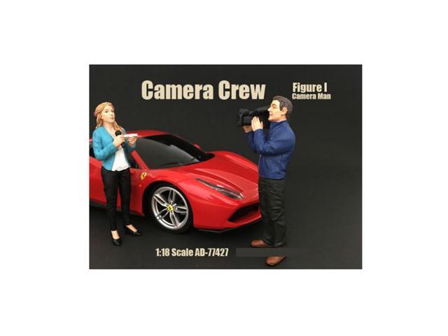 Camera Man Figurine I 'Camera Crew' for 1/18 Scale Models by American Diorama