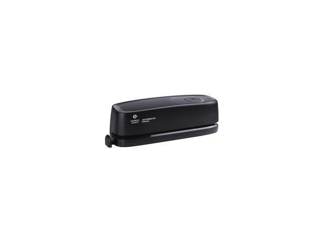 Business Source Electric 3-Hole Punch, 10 Sheet Capacity, Black, Each (BSN00083)