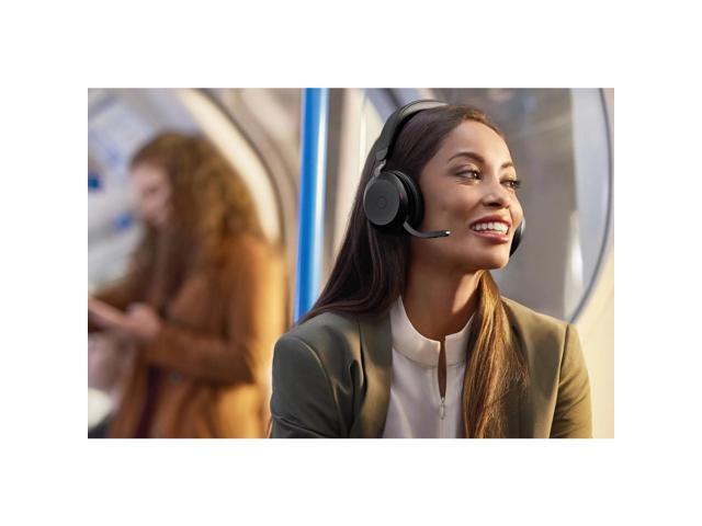 Jabra Evolve2 75 USB-C MS Stereo Headset with Charging Stand - Black - image 4