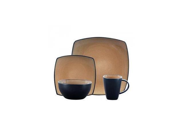 Gibson 69467.16 Home Soho Lounge Dinnerware Set, Taupe