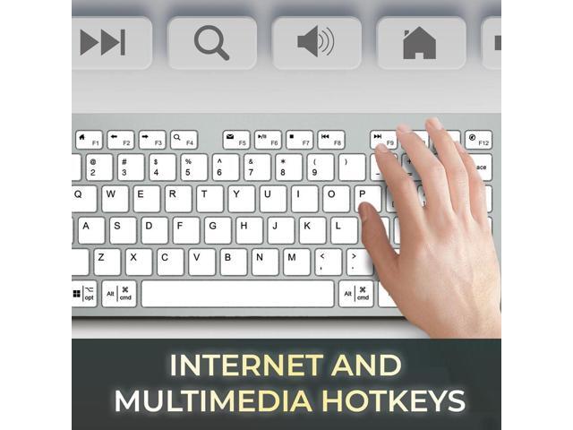 Adesso EasyTouch 730 Keyboard with CoPilot AI Hotkey - White - image 2