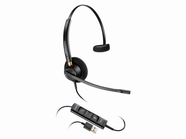 Poly Smarter Headsets For Call Centers - Microsoft Teams Certification - Mono - USB Type A, USB Type C - Wired - Over-the-head - Monaural - Ear-cup...