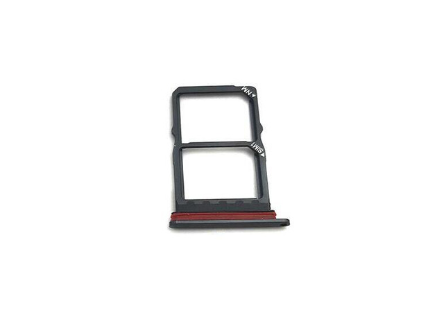 SIM Card Slot SD Card Tray Holder Adapter For Huawei P30 Micro Nano SIM Card Holder Tray Slot Holder Adapter Socket (Black)