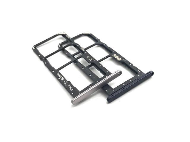 SIM card Holder Slot Tray Socket Reader Replacement compatible For asus zenfone max pro m1 zb601kl ZB602KL (Black)