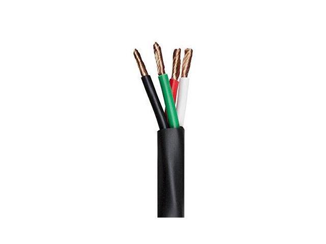 Monoprice Nimbus Series 12 Gauge AWG 4 Conductor CMP-Rated Speaker Wire / Cable - 100ft UL Plenum Rated, 100% Pure Bare Copper With Color Coded...