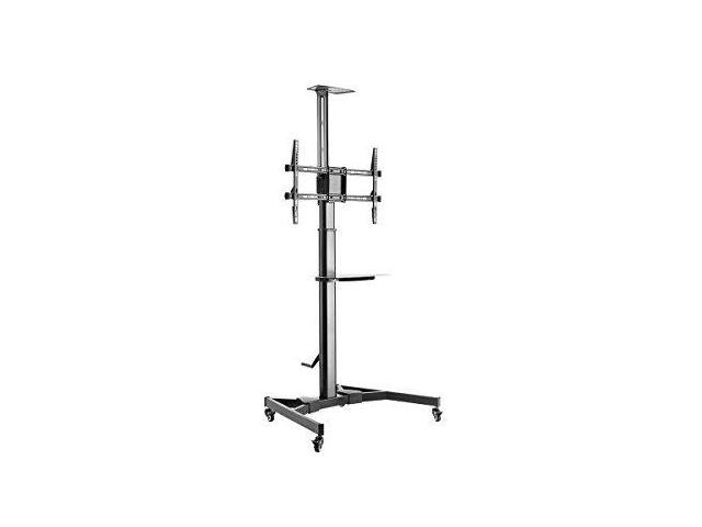 Monoprice Premium Height adjustable TV Display Cart for 37 to 70 Displays max 110 lbs with Portrait-to-Landscape Rotation Hand Crank Height Adjustment - image 6
