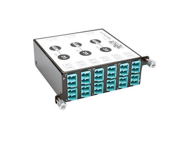 N484-3M8-LC12 40 GB to 10 GB Breakout Cassette, (x3) 8-Fiber OM4 MTP/MPO to (x12) LC Duplex