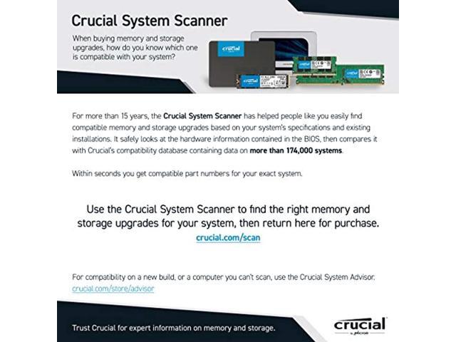 Crucial P2 1TB 3D NAND NVMe PCIe M.2 SSD Up to 2400MB/s - CT1000P2SSD8 (CT1000P2SSD8)
