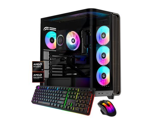 iBUYPOWER Trace Gaming PC Desktop Computer AMD Ryzen 7 9700F CPU, AMD Radeon RX 7700 XT 12GB GPU, 16GB DDR5 RAM, 1TB NVMe SSD, Windows 11 Home,...