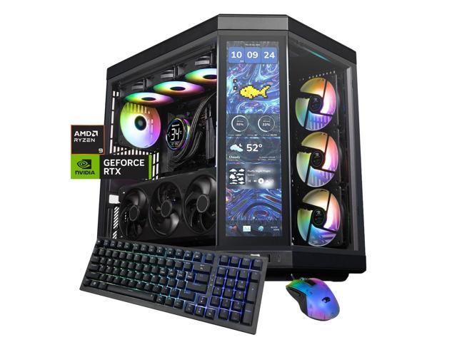 iBUYPOWER Y70TI Gaming PC Desktop Computer with HYTE Touch Screen Case, AMD Ryzen 9 9900X3D CPU, NVIDIA GeForce RTX 5080 16GB GPU, 32GB DDR5 RAM,...