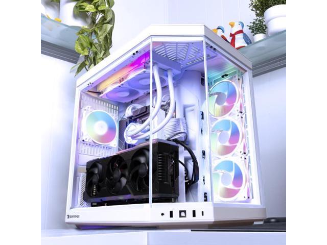 iBUYPOWER - Y70 Snow Gaming Desktop PC - AMD Ryzen 9 9900X, NVIDIA GeForce RTX 5070Ti 16GB, 64GB DDR5 RGB,1TB SSD - White - image 3