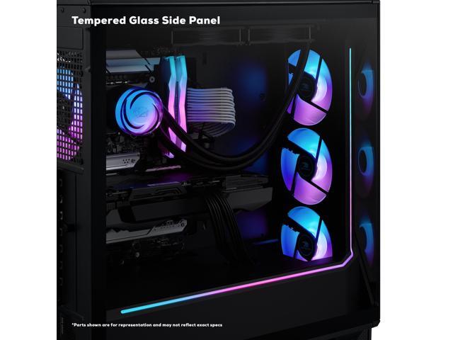 iBUYPOWER - Slate MESH Gaming Desktop PC - AMD Ryzen 7 8700F, NVIDIA GeForce RTX 5070 12GB, 32GB DDR5 RGB,1TB SSD - Black - image 8