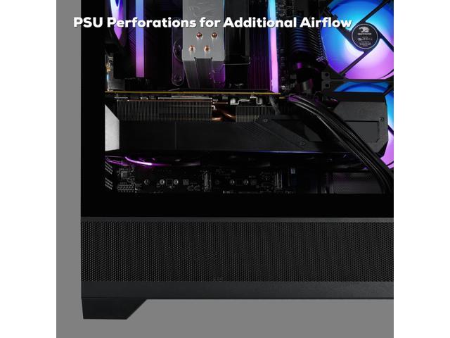 iBUYPOWER - Element SE Gaming Desktop PC - AMD Ryzen 7 5700, NVIDIA GeForce RTX 5060 8GB, 16GB DDR4,1TB NVMe SSD - Black - image 6