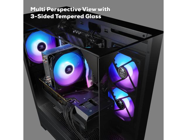 iBUYPOWER - Element SE Gaming Desktop PC - AMD Ryzen 7 5700, NVIDIA GeForce RTX 5060 8GB, 16GB DDR4,1TB NVMe SSD - Black - image 7