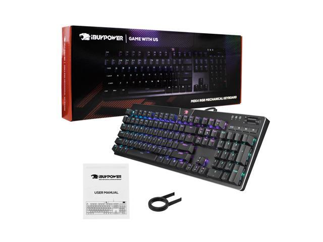 iBUYPOWER - MEK 4 - Full-size Wired RGB Mechanical Tactile Brown Switch Gaming Keyboard with Custom Lighting - Black - image 6