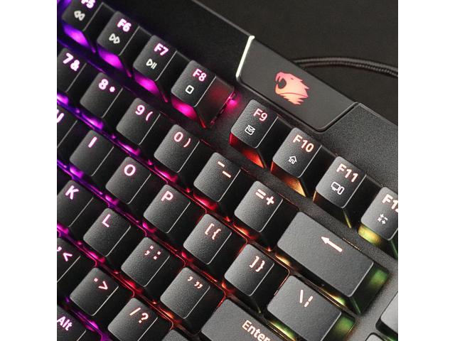 iBUYPOWER - MEK 4 - Full-size Wired RGB Mechanical Tactile Brown Switch Gaming Keyboard with Custom Lighting - Black - image 7