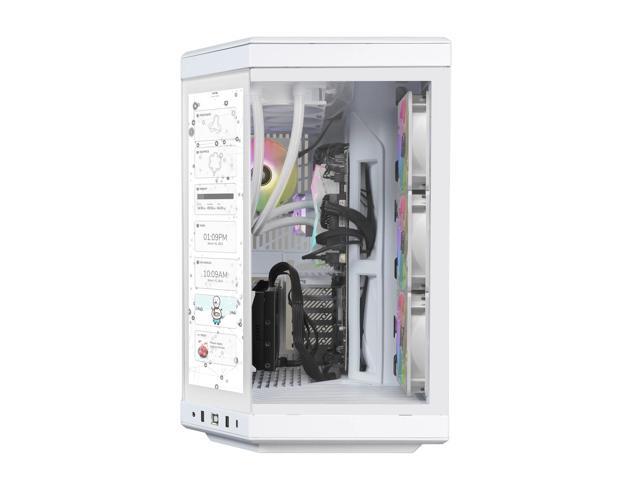 iBUYPOWER Y70TI Gaming PC Desktop Computer with HYTE Touch Screen Case, Intel Core Ultra 9 285 CPU, NVIDIA RTX 5070Ti 16GB GPU, 32GB DDR5 RGB RAM,...